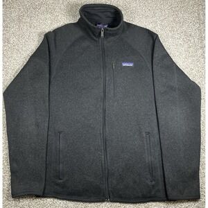 Patagonia Men's Better Sweater 1/4 Zip Black Size Small Chest Zip Pocket